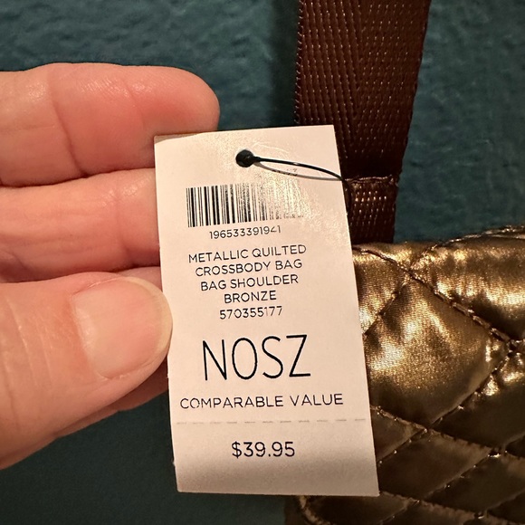 Chico’s metallic bronze crossbody shoulder bag - Picture 5 of 5